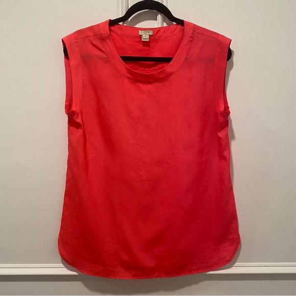 J. Crew Tops - J.Crew Pink‎ Sleeveless Shell Top Size S Career Casual EUC